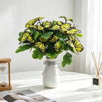 Fleurs artificielles Iris, bouquet de 5 tiges, 29 cm, idéal pour mariages, décoration d'intérieur, style bohème chic