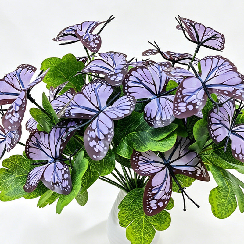 Fleurs artificielles Iris, bouquet de 5 tiges, 29 cm, idéal pour mariages, décoration d'intérieur, style bohème chic
