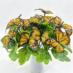 Fleurs artificielles Iris, bouquet de 5 tiges, 29 cm, idéal pour mariages, décoration d'intérieur, style bohème chic