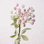 Branche décorative en soie avec baies de myrtilles, 36 cm, décoration d'intérieur élégante, style campagne française, pour maison, hôtel ou mariage