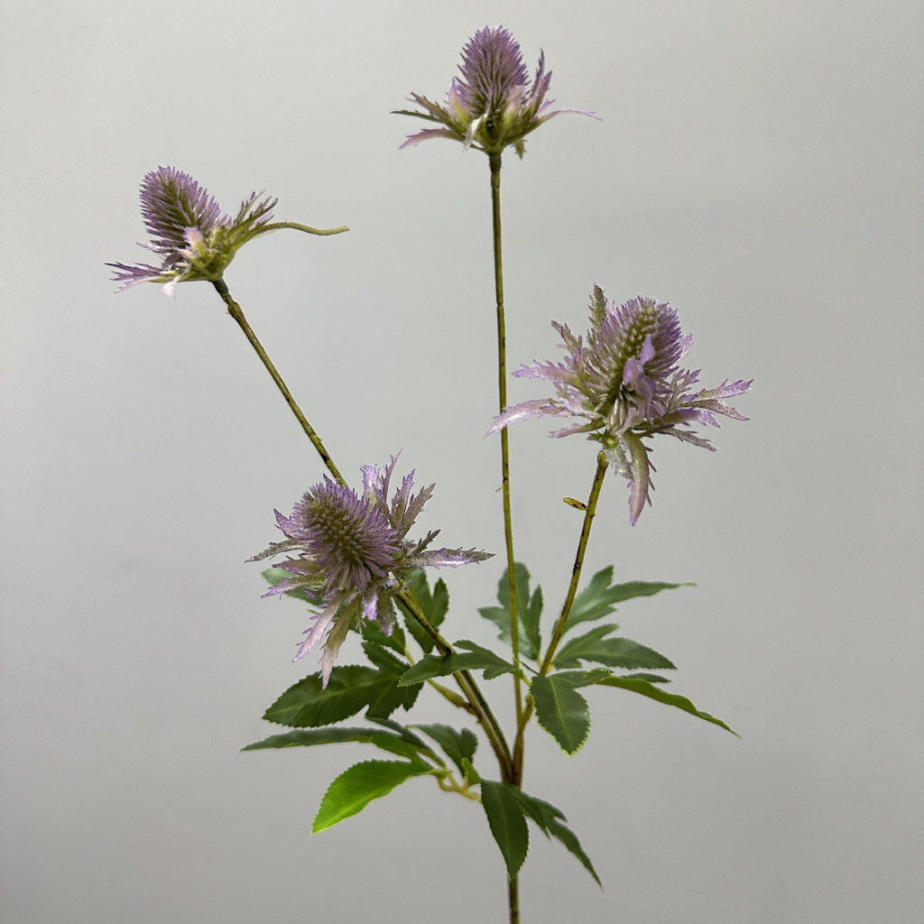 Fleurs Artificielles Buisson d'Eryngium Sauvage, 60 cm, Style Moderne Ins, Décoration Mariage et Maison