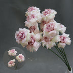 Fleurs artificielles élégantes pour mariage, bouquet de baisers de fée, décoration d'allée, 60 cm, 3 fleurs de 8 cm, sans vase