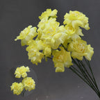 Fleurs artificielles élégantes pour mariage, bouquet de baisers de fée, décoration d'allée, 60 cm, 3 fleurs de 8 cm, sans vase
