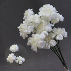Fleurs artificielles élégantes pour mariage, bouquet de baisers de fée, décoration d'allée, 60 cm, 3 fleurs de 8 cm, sans vase
