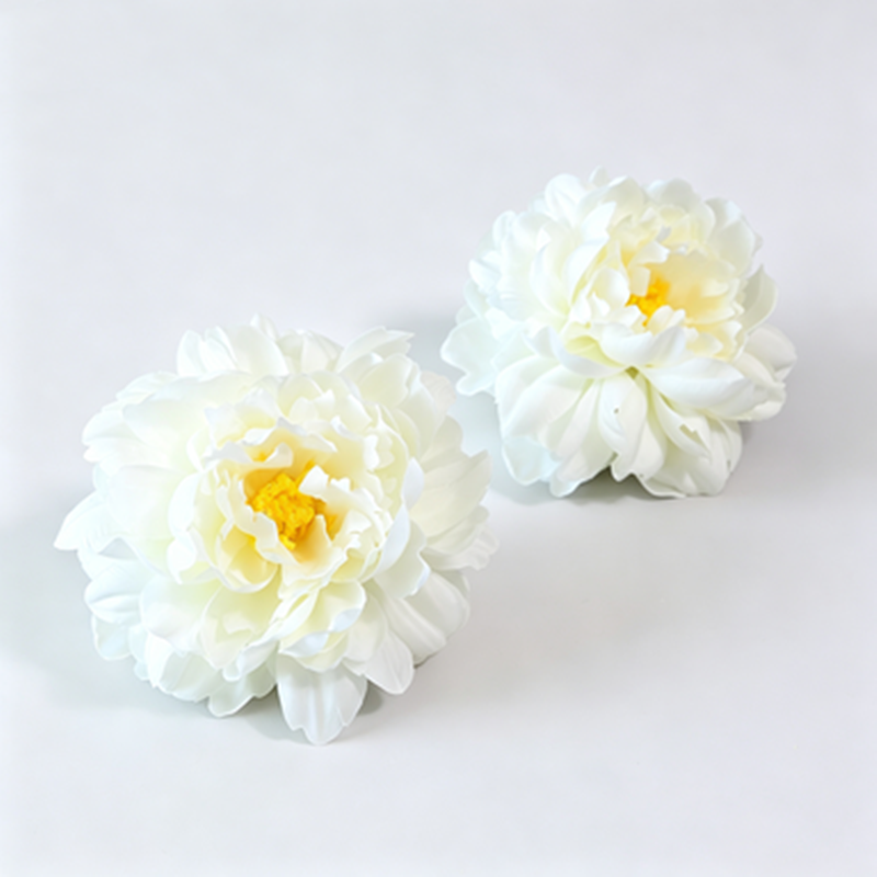 Fleurs artificielles pivoines en soie, têtes détachées 14 cm, lot de 3, décoration mariage DIY, ambiance élégante sud-française