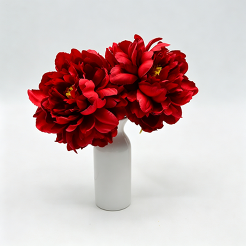 Fleurs artificielles pivoines en soie, têtes détachées 14 cm, lot de 3, décoration mariage DIY, ambiance élégante sud-française