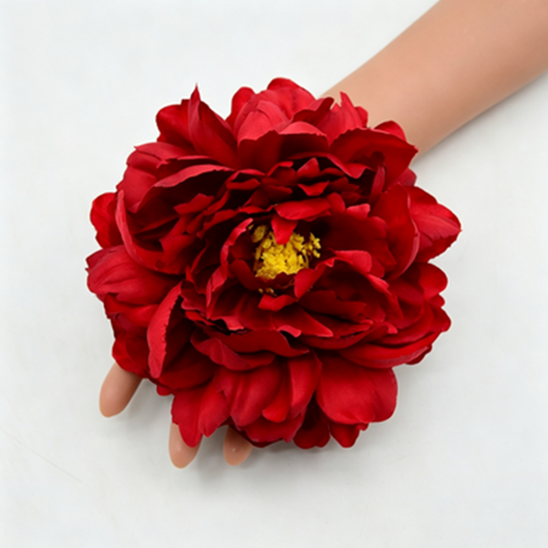 Fleurs artificielles pivoines en soie, têtes détachées 14 cm, lot de 3, décoration mariage DIY, ambiance élégante sud-française