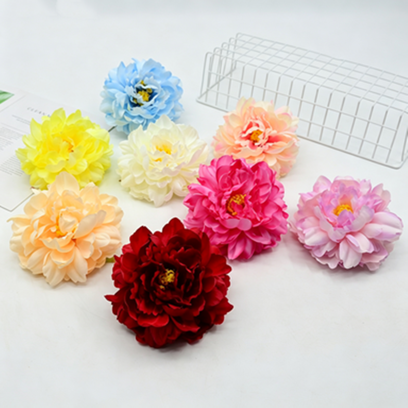Fleurs artificielles pivoines en soie, têtes détachées 14 cm, lot de 3, décoration mariage DIY, ambiance élégante sud-française