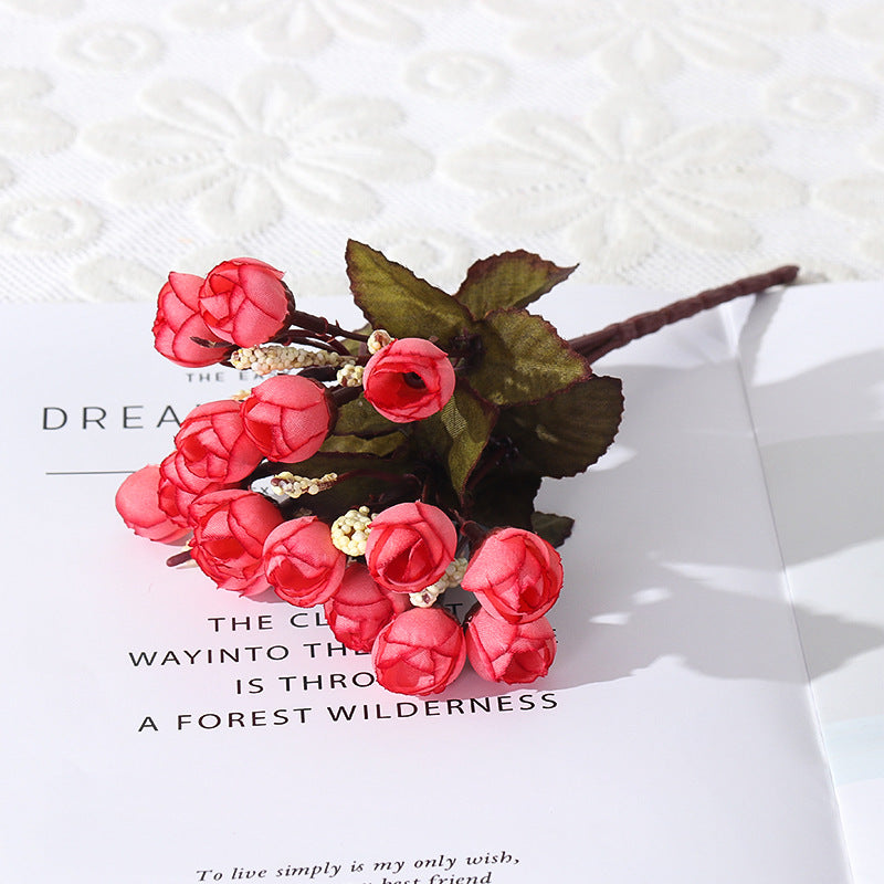 Bouquet de 15 fleurs étoilées d'automne, style moderne, 24 cm, idéal pour cadeaux d'entreprise, événements et décoration intérieure