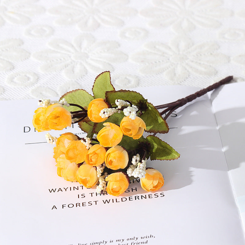 Bouquet de 15 fleurs étoilées d'automne, style moderne, 24 cm, idéal pour cadeaux d'entreprise, événements et décoration intérieure