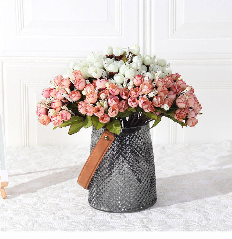 Bouquet de 15 fleurs étoilées d'automne, style moderne, 24 cm, idéal pour cadeaux d'entreprise, événements et décoration intérieure