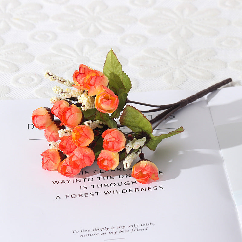 Bouquet de 15 fleurs étoilées d'automne, style moderne, 24 cm, idéal pour cadeaux d'entreprise, événements et décoration intérieure