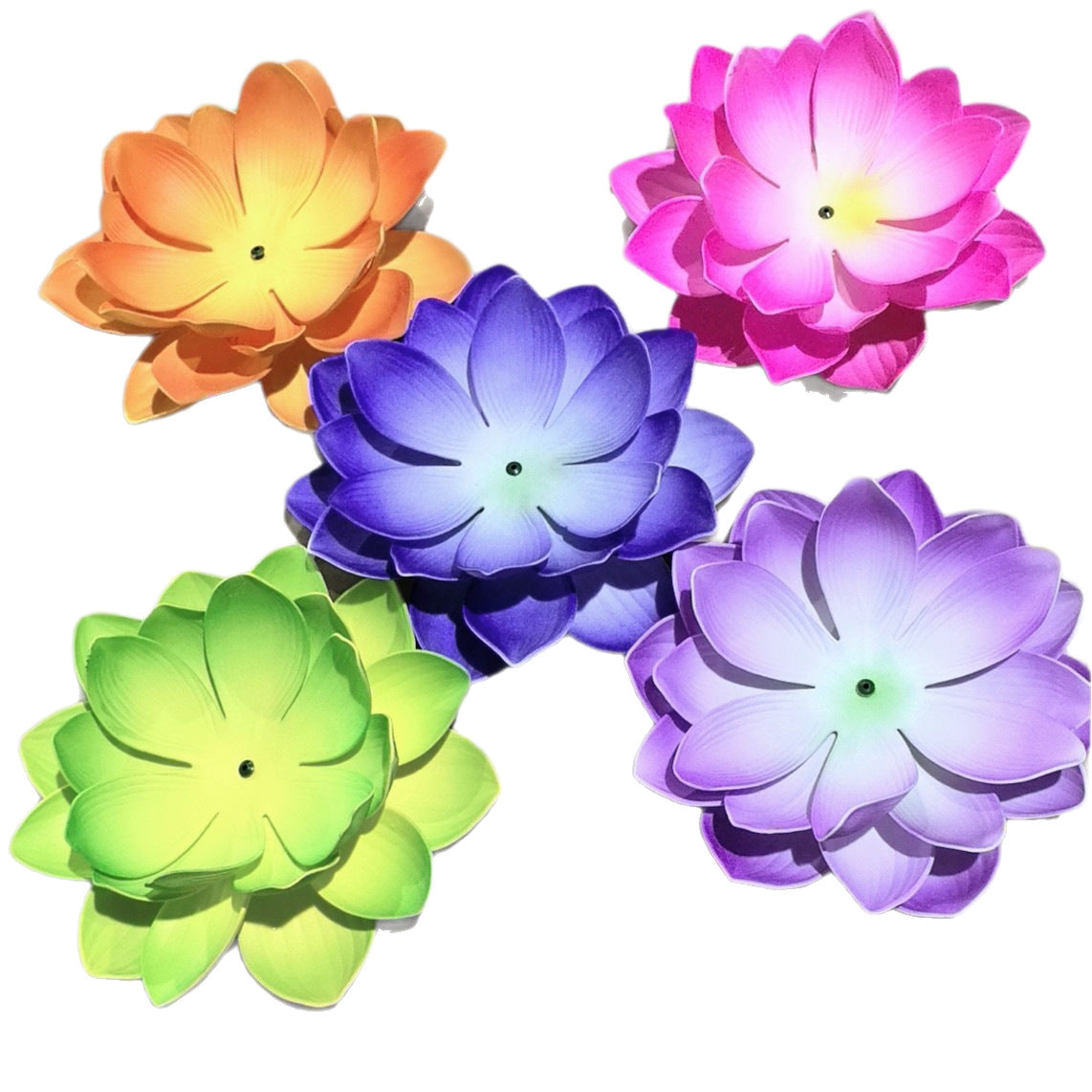 Fleur artificielle en plastique, lotus, diamètre 28 cm, décoration intérieure et extérieure, mariage, événements