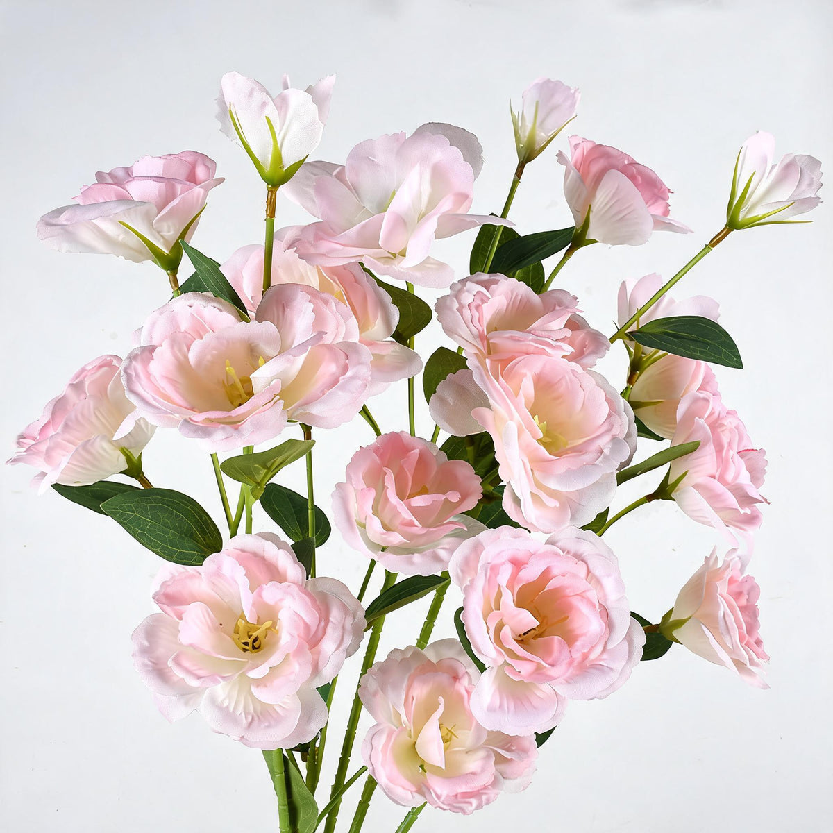 Fleurs artificielles lisianthus, 4 têtes, 57 cm, soie, décoration de mariage, maison, événement, style français élégant