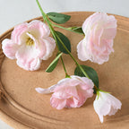 Fleurs artificielles lisianthus, 4 têtes, 57 cm, soie, décoration de mariage, maison, événement, style français élégant