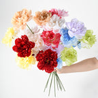 Fleurs artificielles pivoines 3 têtes - Décoration élégante 66 cm pour mariage, salon, hôtel, terrasse, cadeau