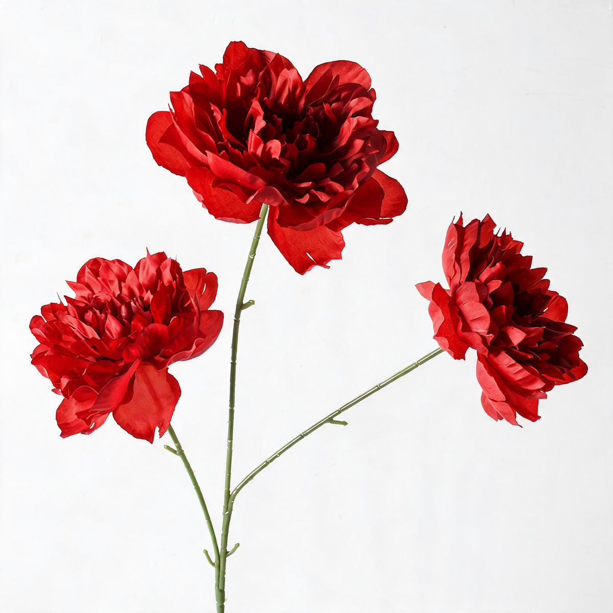 Fleurs artificielles pivoines 3 têtes - Décoration élégante 66 cm pour mariage, salon, hôtel, terrasse, cadeau