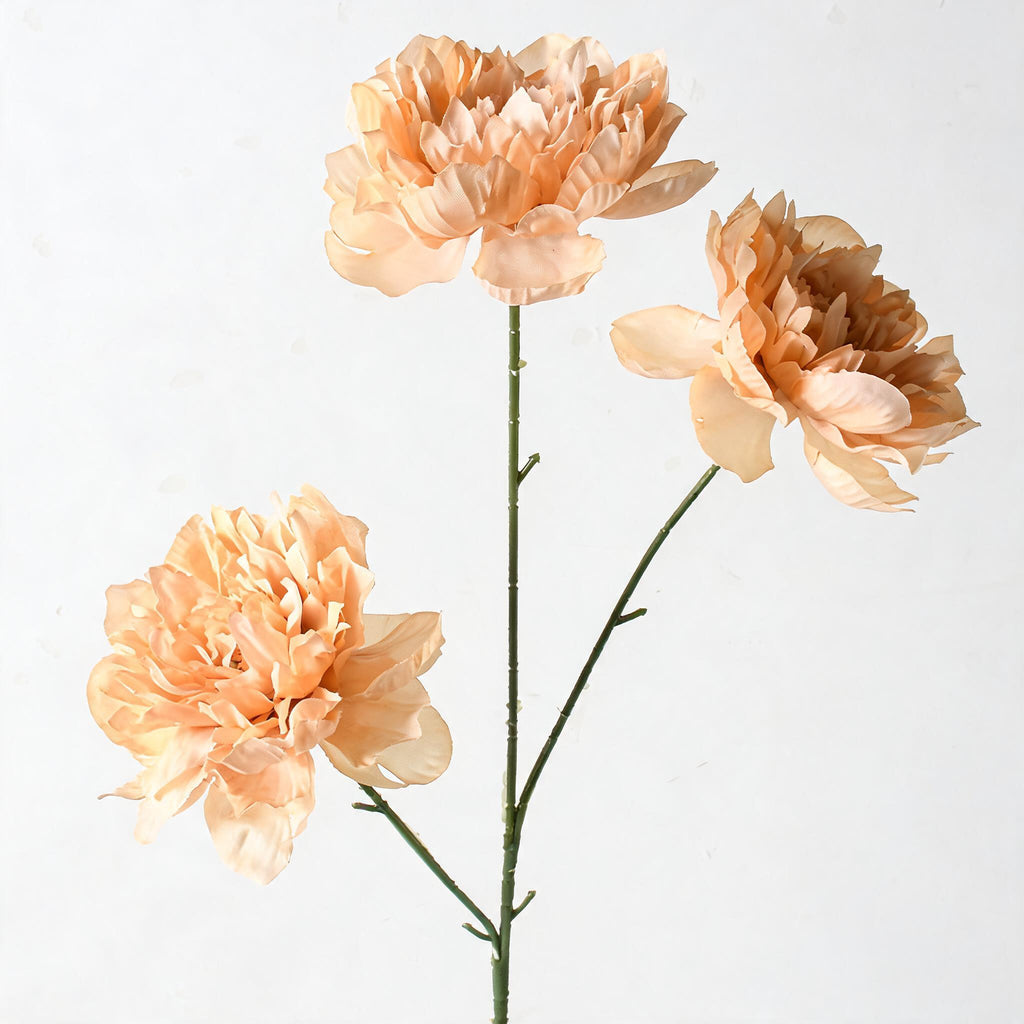Fleurs artificielles pivoines 3 têtes - Décoration élégante 66 cm pour mariage, salon, hôtel, terrasse, cadeau