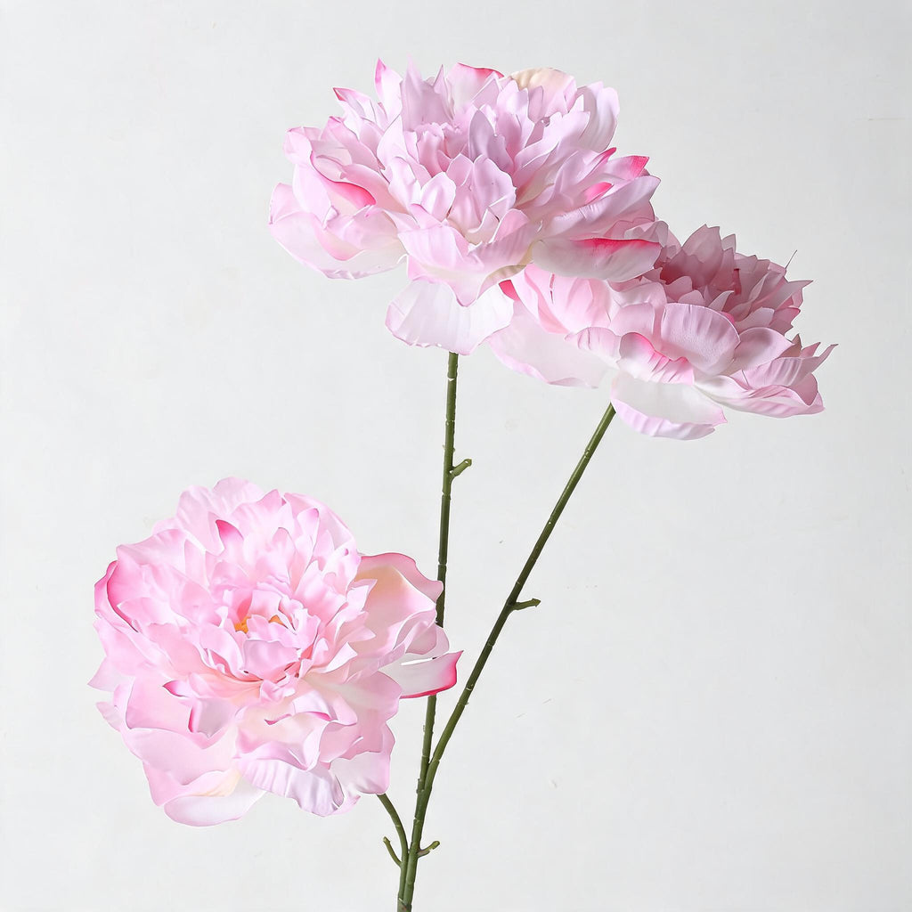 Fleurs artificielles pivoines 3 têtes - Décoration élégante 66 cm pour mariage, salon, hôtel, terrasse, cadeau