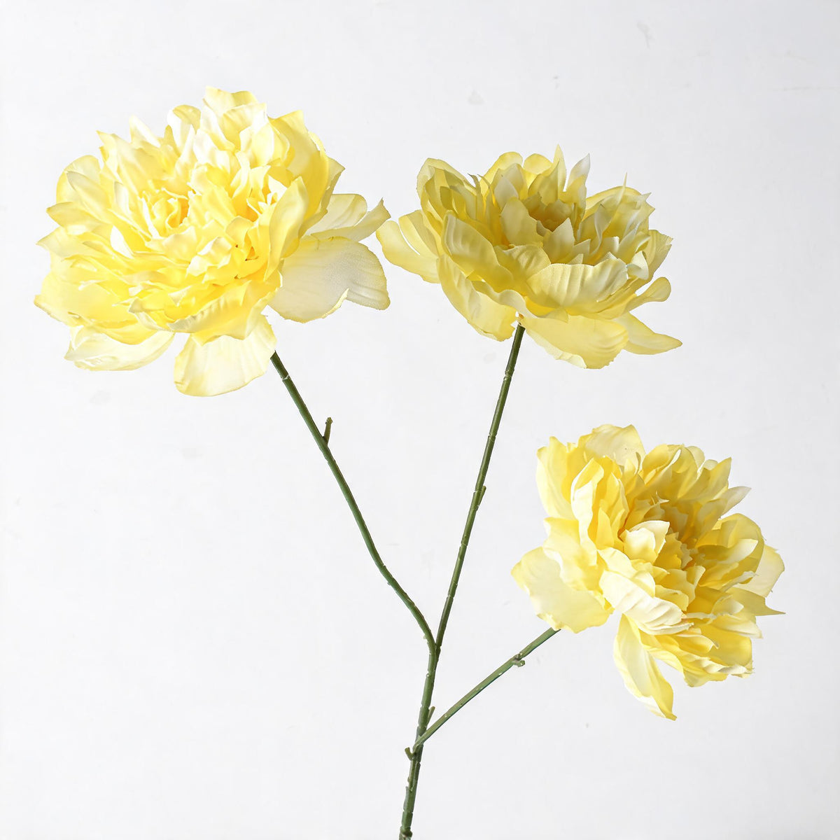 Fleurs artificielles pivoines 3 têtes - Décoration élégante 66 cm pour mariage, salon, hôtel, terrasse, cadeau