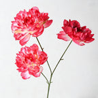 Fleurs artificielles pivoines 3 têtes - Décoration élégante 66 cm pour mariage, salon, hôtel, terrasse, cadeau