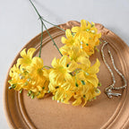 Fleurs artificielles d'hortensia sauvage, 70 cm, 3 têtes, idéal pour mariages et décorations intérieures, en soie