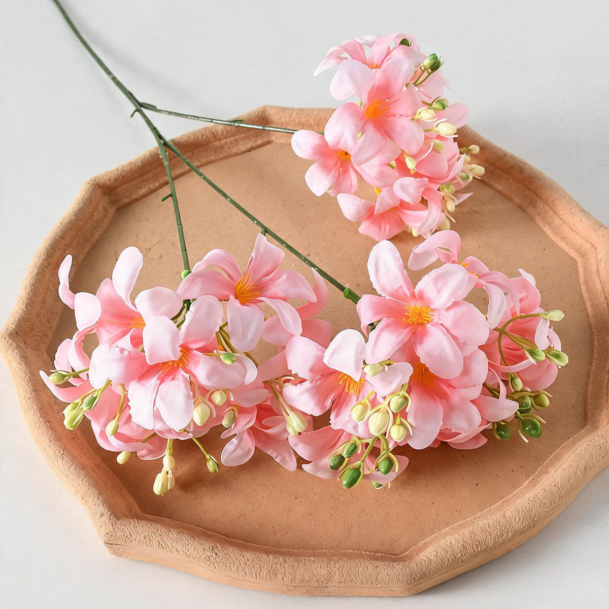 Fleurs artificielles d'hortensia sauvage, 70 cm, 3 têtes, idéal pour mariages et décorations intérieures, en soie
