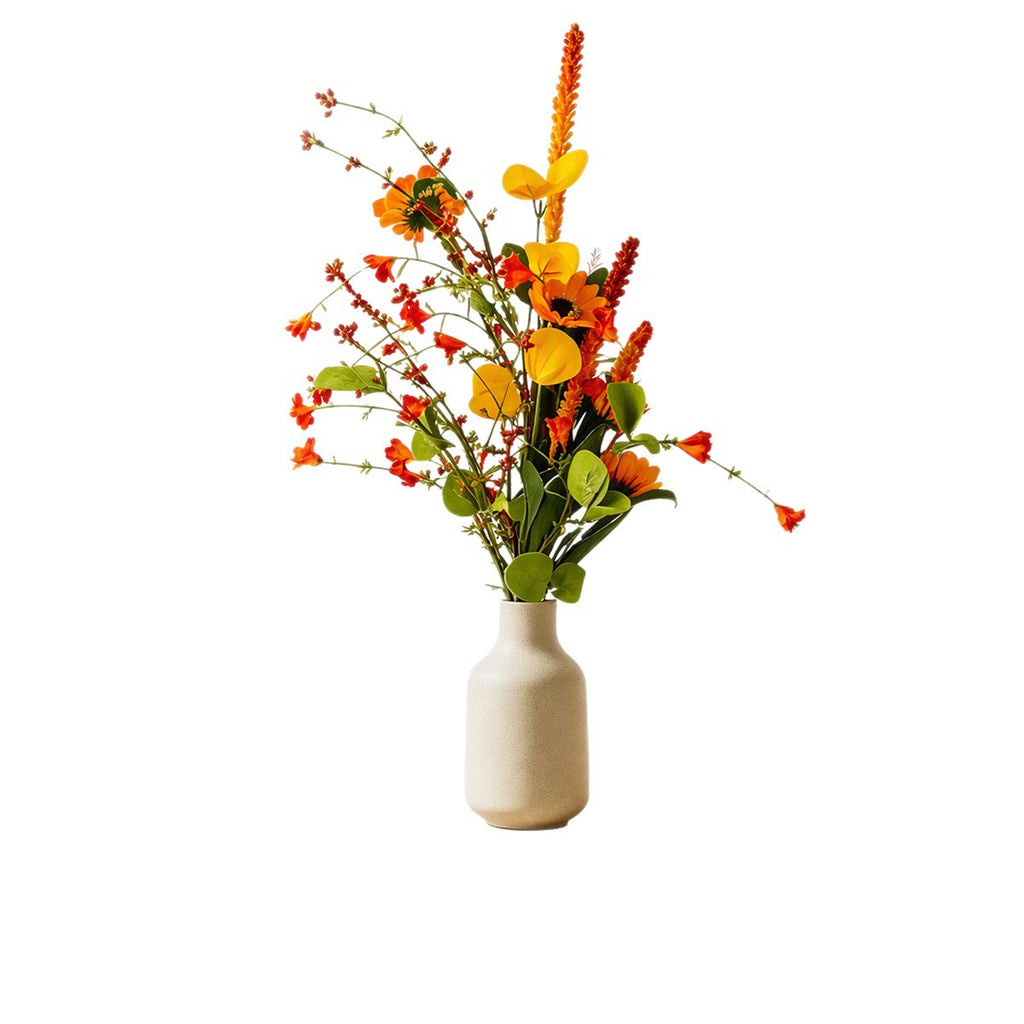 Bouquet de fausses marguerites automnales, 75 cm, décoration d'intérieur élégante, pour maison, mariage ou cadeau