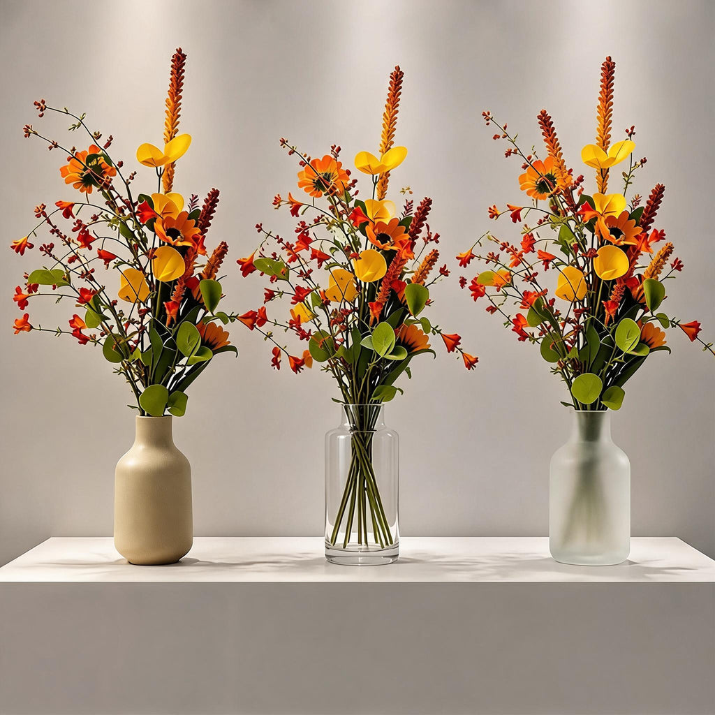 Bouquet de fausses marguerites automnales, 75 cm, décoration d'intérieur élégante, pour maison, mariage ou cadeau