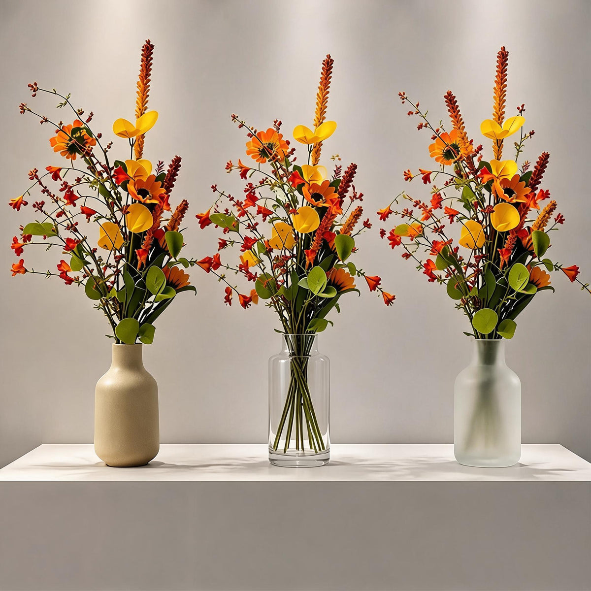 Bouquet de fausses marguerites automnales, 75 cm, décoration d'intérieur élégante, pour maison, mariage ou cadeau