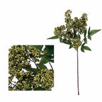 Fleurs artificielles Nandina Domestica, décoration élégante, baies rouges réalistes, 40 cm, pour mariage, terrasse ou commémoration