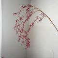 Branche suspendue décorative artificielle, 137 cm, plastique, style rétro français élégant, pour intérieur, mariage, hôtel, événement