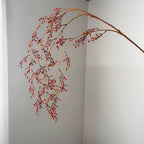 Branche suspendue décorative artificielle, 137 cm, plastique, style rétro français élégant, pour intérieur, mariage, hôtel, événement