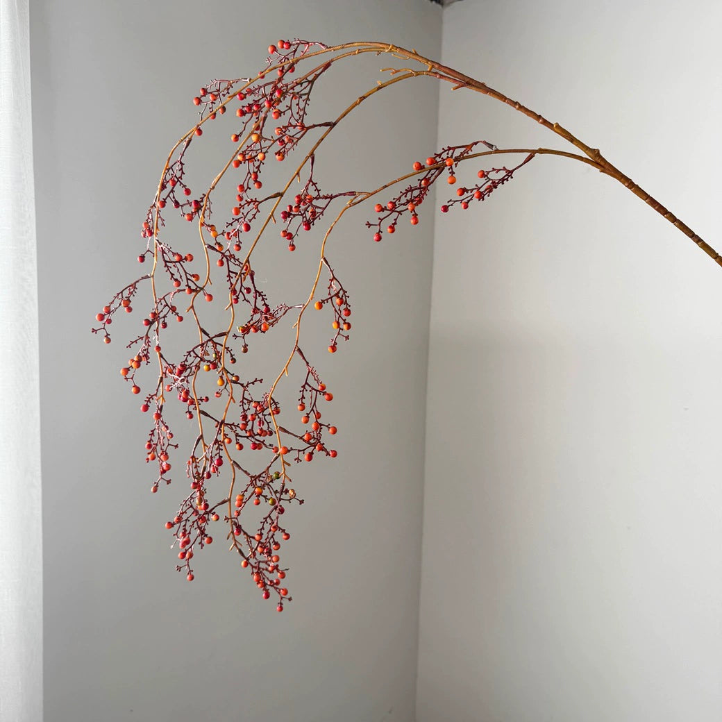 Branche suspendue décorative artificielle, 137 cm, plastique, style rétro français élégant, pour intérieur, mariage, hôtel, événement