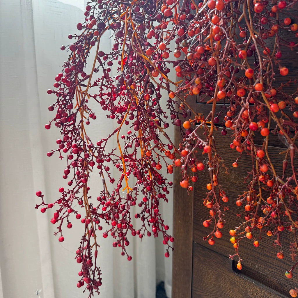 Branche suspendue décorative artificielle, 137 cm, plastique, style rétro français élégant, pour intérieur, mariage, hôtel, événement