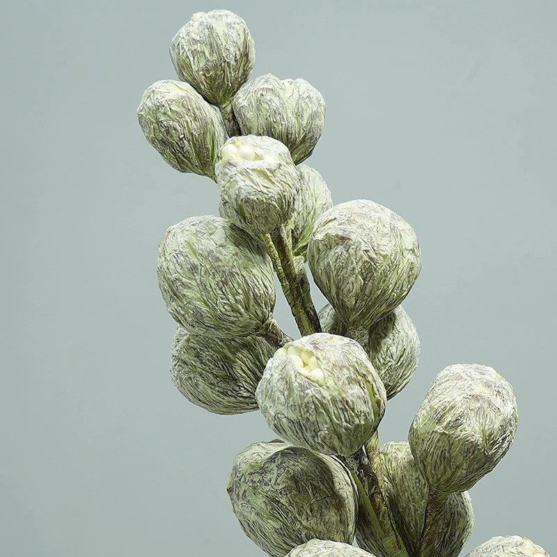 Plante Artificielle en Mousse EVA, Pomme Verte Interdite, Tige Unique, 100 cm, Décoration Élégante pour Bureau, Hôtel, Vitrine