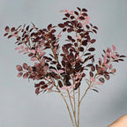 Feuilles artificielles de loropétale rouge, 2 tiges de 62 cm, décoration intérieure élégante, style campagne, pour maison, bureau et événements