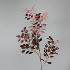 Feuilles artificielles de loropétale rouge, 2 tiges de 62 cm, décoration intérieure élégante, style campagne, pour maison, bureau et événements