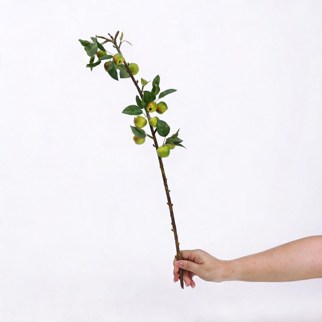 Branche de pommetier artificiel avec feuilles, 60 cm, vert ou rose, décoration intérieure élégante, hôtels, commerces, mariages