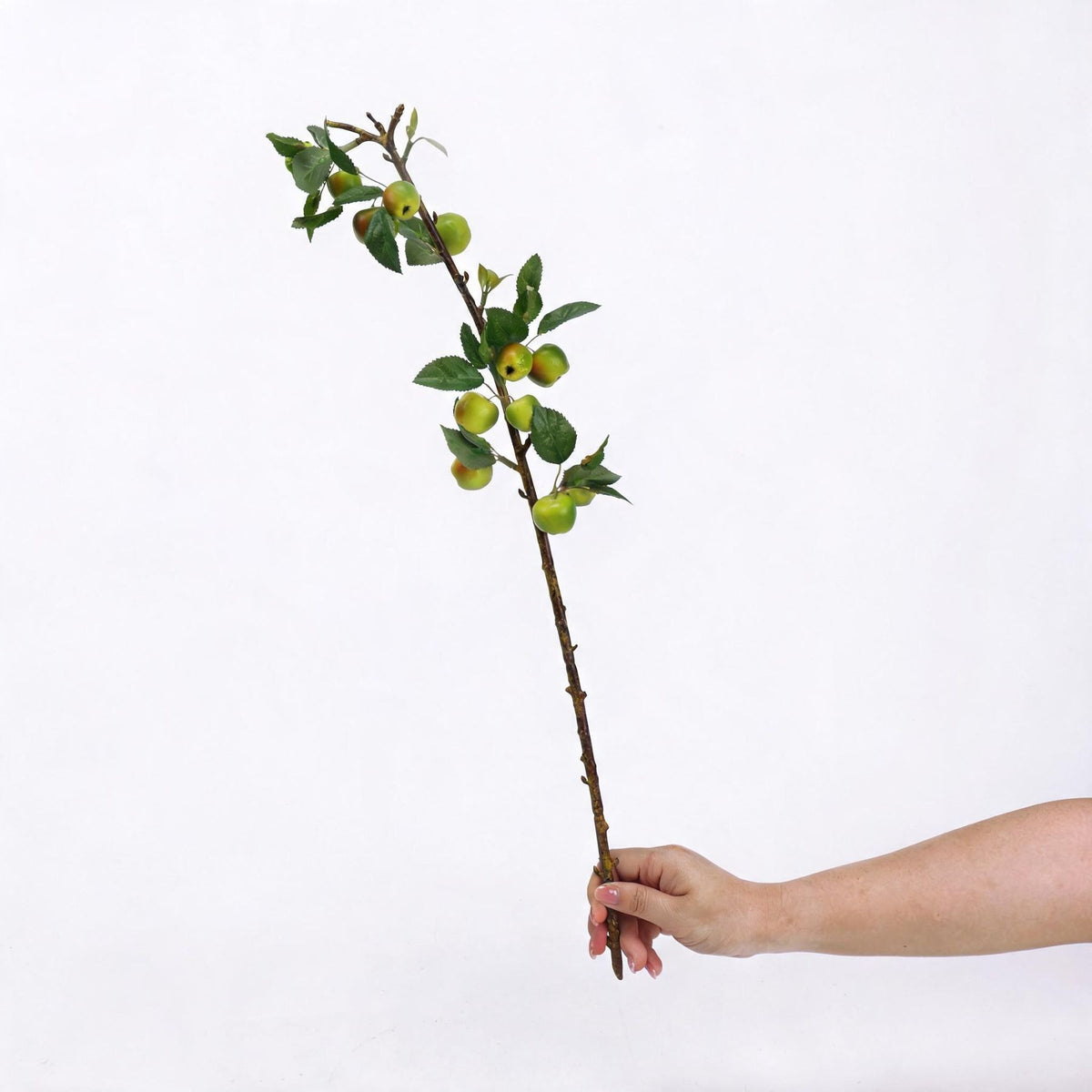 Branche de pommetier artificiel avec feuilles, 60 cm, vert ou rose, décoration intérieure élégante, hôtels, commerces, mariages