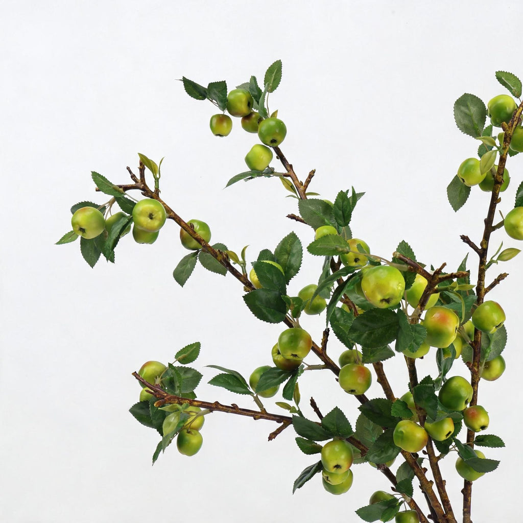 Branche de pommetier artificiel avec feuilles, 60 cm, vert ou rose, décoration intérieure élégante, hôtels, commerces, mariages