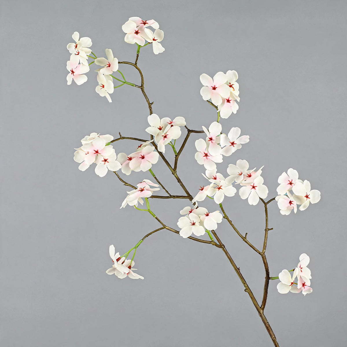 Branche artificielle de poirier en soie 76 cm - Décoration florale réaliste pour mariage, intérieur, terrasse, commerce - Rose ou blanc