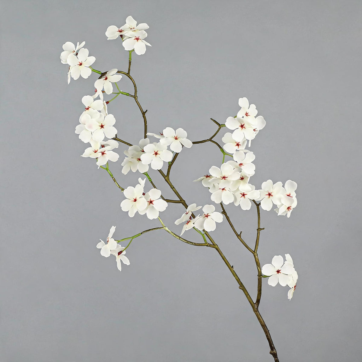 Branche artificielle de poirier en soie 76 cm - Décoration florale réaliste pour mariage, intérieur, terrasse, commerce - Rose ou blanc