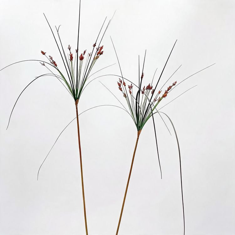Faux Papyrus Cyperus, Herbe Fontaine, Décor Végétal Moderne, 135 cm, 2 Pièces, Pour Intérieur, Bureau, Hôtel