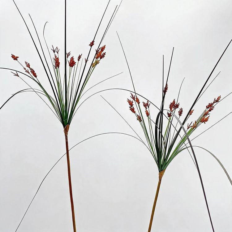 Faux Papyrus Cyperus, Herbe Fontaine, Décor Végétal Moderne, 135 cm, 2 Pièces, Pour Intérieur, Bureau, Hôtel