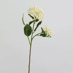 Fleurs artificielles Hortensia, tige unique 54 cm avec 2 fleurs, décoration d'intérieur élégante, style moderne, choix de couleurs