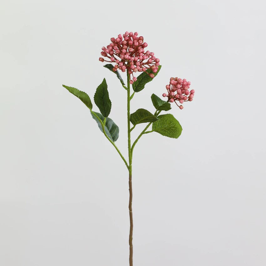 Fleurs artificielles Hortensia, tige unique 54 cm avec 2 fleurs, décoration d'intérieur élégante, style moderne, choix de couleurs