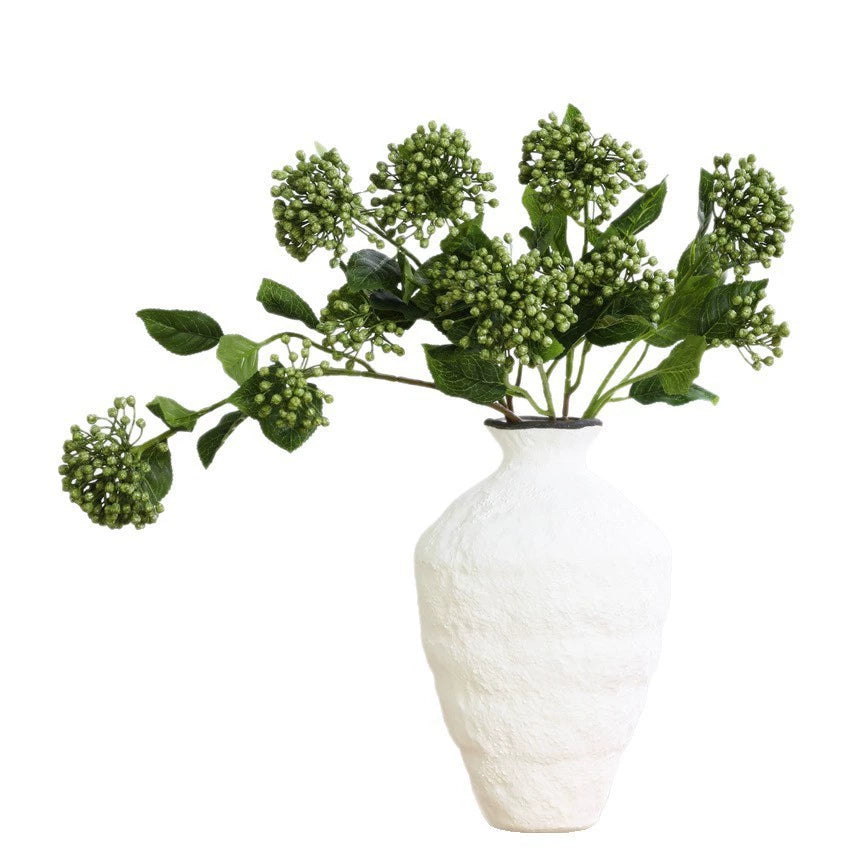 Fleurs artificielles Hortensia, tige unique 54 cm avec 2 fleurs, décoration d'intérieur élégante, style moderne, choix de couleurs