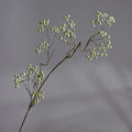 Tige unique de baies artificielles en plastique, 80 cm, style blanc et vert, décoration élégante pour mariage, intérieur et extérieur