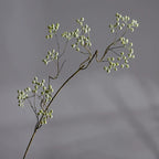 Tige unique de baies artificielles en plastique, 80 cm, style blanc et vert, décoration élégante pour mariage, intérieur et extérieur